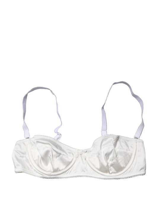 Dolce & Gabbana White Semi-Pad Underwire Balconette Bra