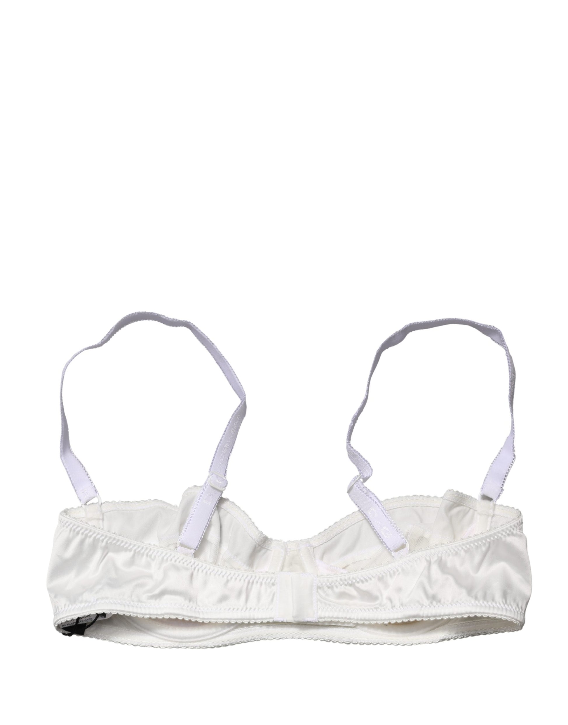 Dolce & Gabbana White Semi-Pad Underwire Balconette Bra