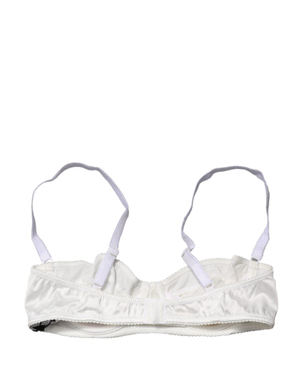 Dolce & Gabbana White Semi-Pad Underwire Balconette Bra