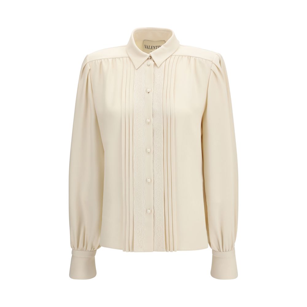 Valentino Beige Silk Shirt: Elegance Redefined