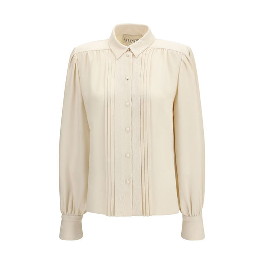 Valentino Beige Silk Shirt: Elegance Redefined