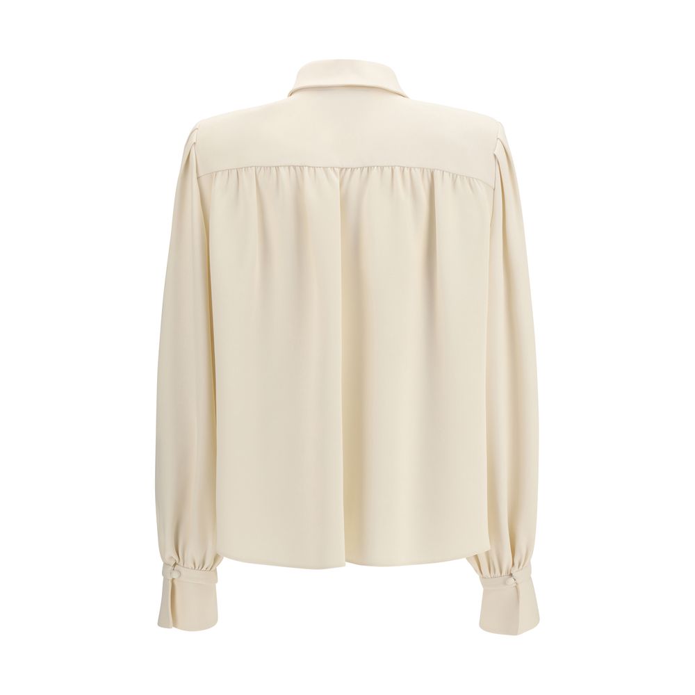 Valentino Beige Silk Shirt: Elegance Redefined