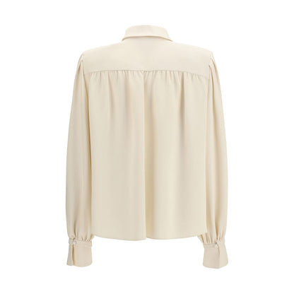 Valentino Beige Silk Shirt: Elegance Redefined