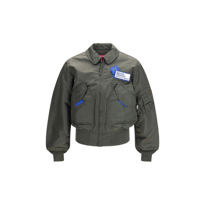GR10K Bicolor Nylon Bomber Jacket