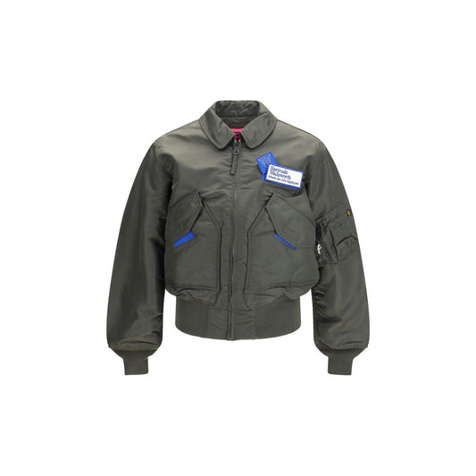 GR10K Bicolor Nylon Bomber Jacket