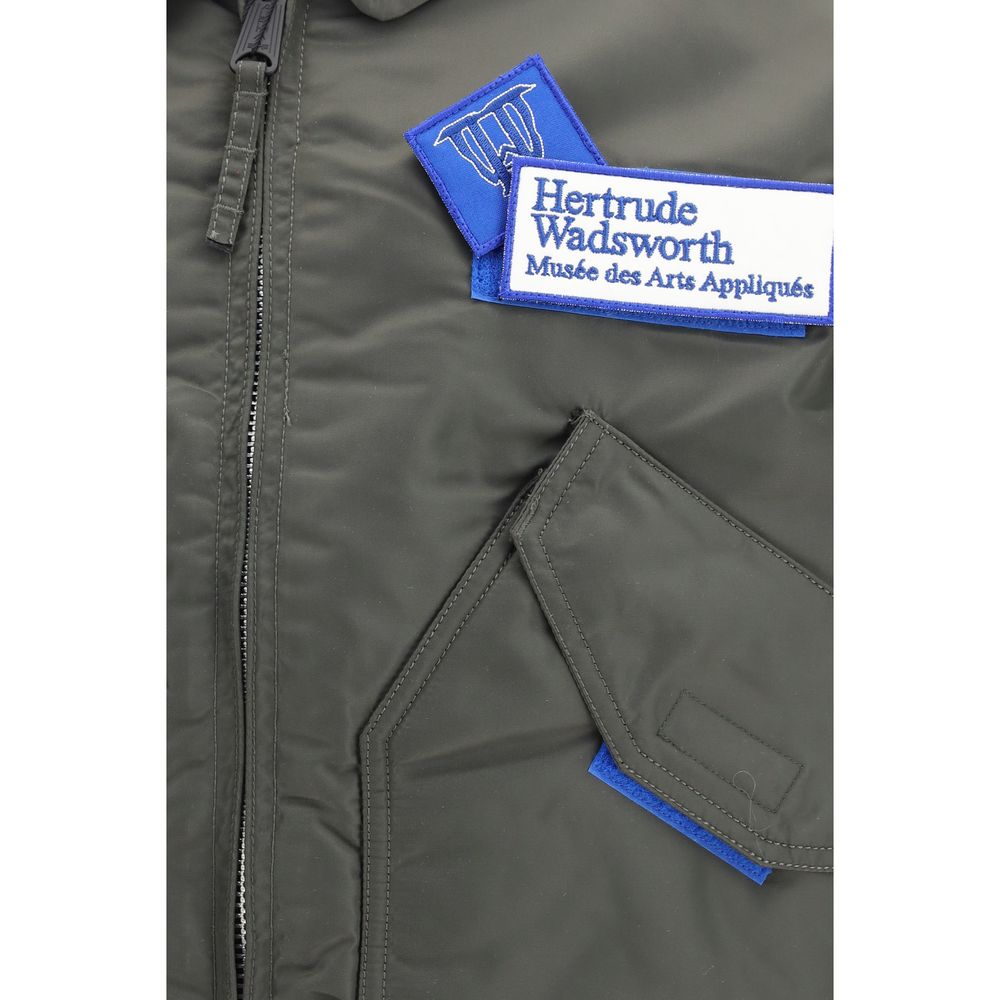 GR10K Bicolor Nylon Bomber Jacket