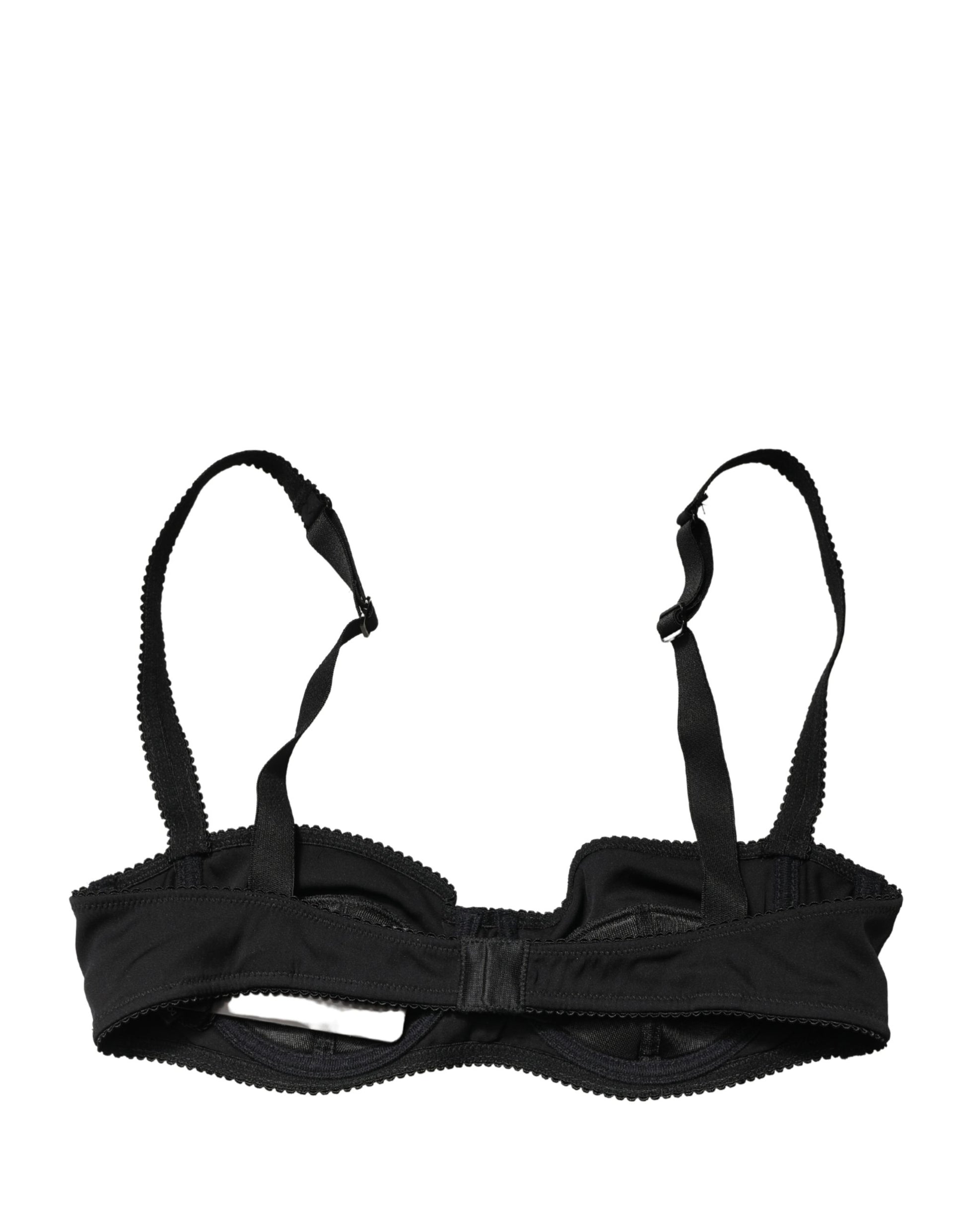 Dolce & Gabbana Black Semi-Pad Underwire Balconette Bra
