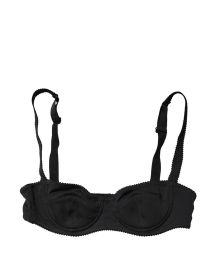 Dolce & Gabbana Black Semi-Pad Underwire Balconette Bra