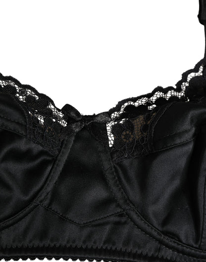 Dolce & Gabbana Black Semi-Pad Underwire Balconette Bra