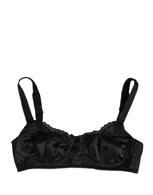Dolce & Gabbana Black Semi-Pad Underwire Balconette Bra