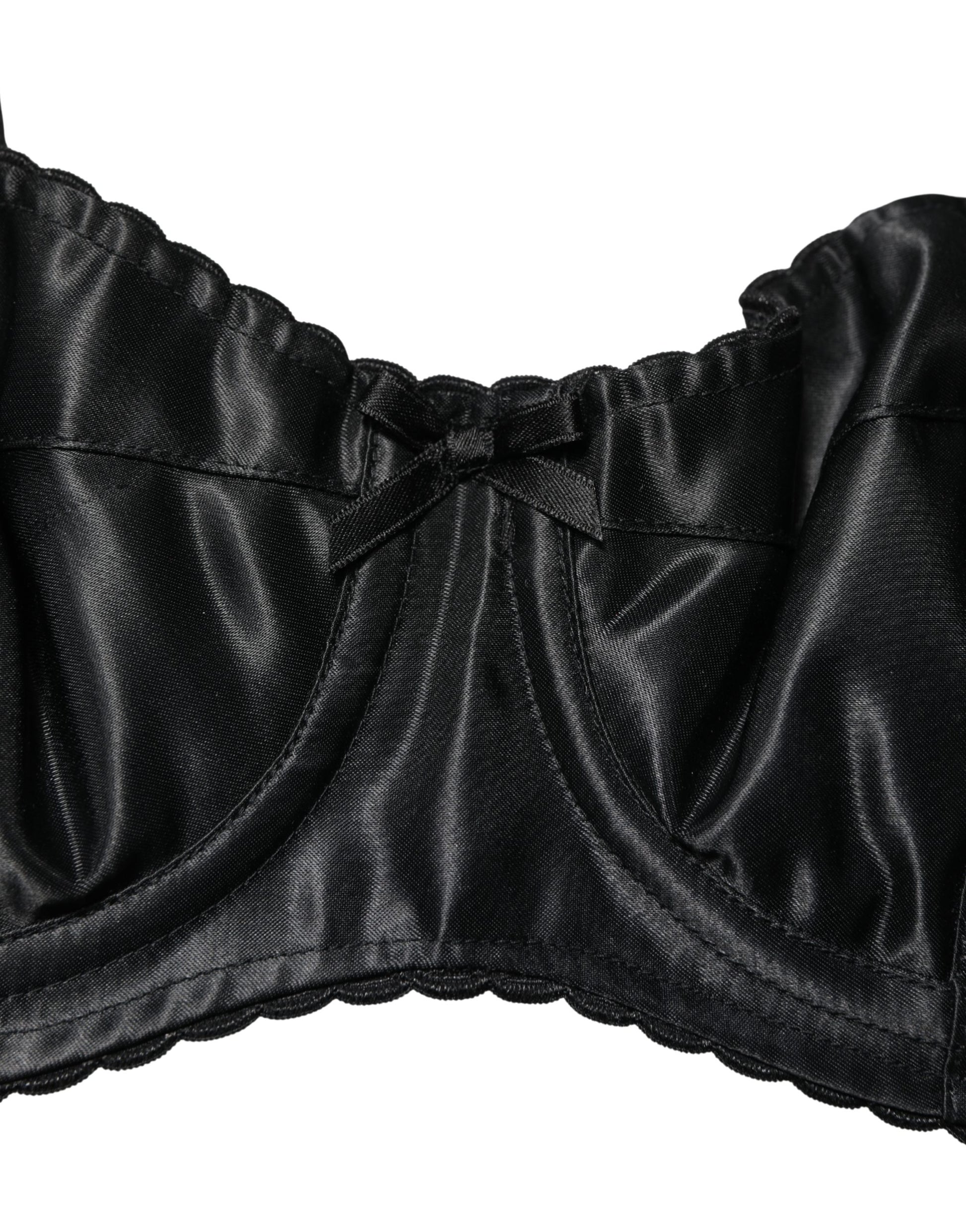 Dolce & Gabbana Black Semi-Pad Underwire Balconette Bra