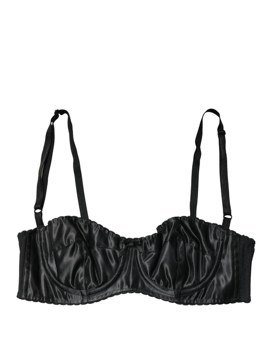 Dolce & Gabbana Black Semi-Pad Underwire Balconette Bra
