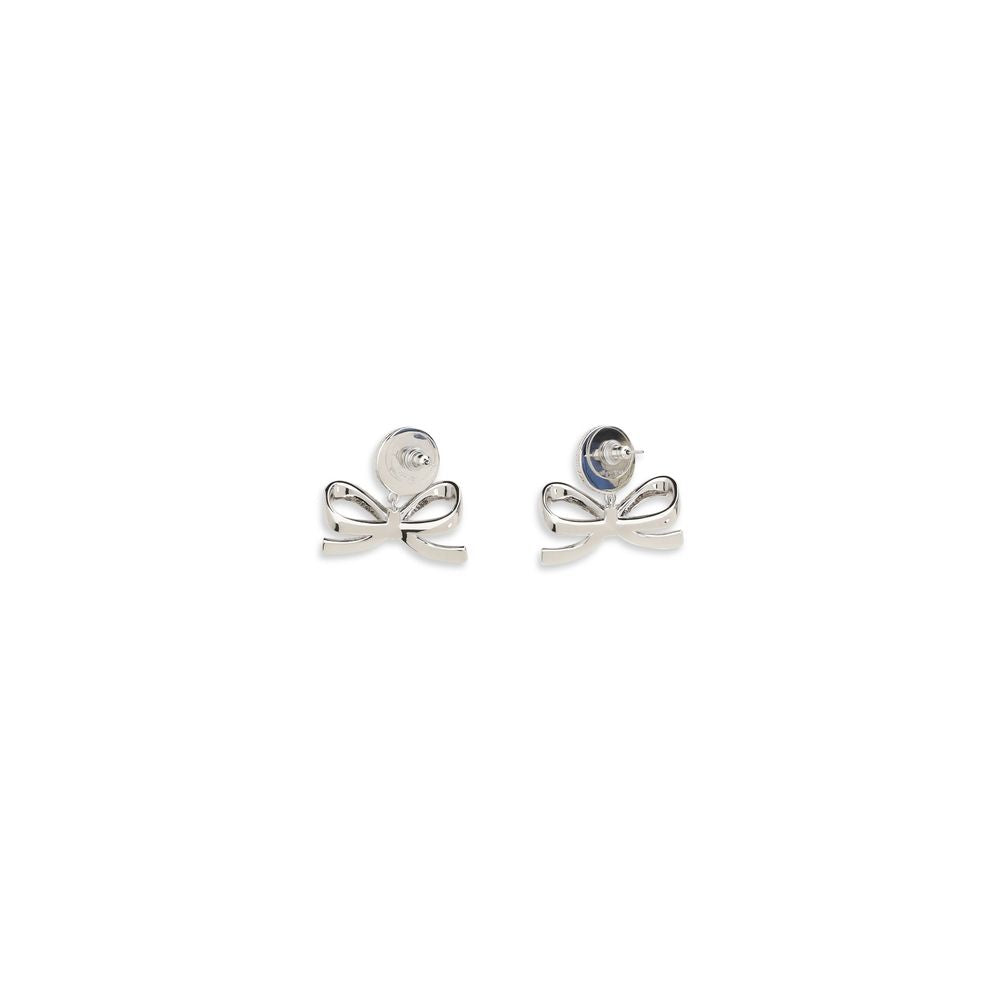 Self-Portrait Pearl Bow Drop Earrings