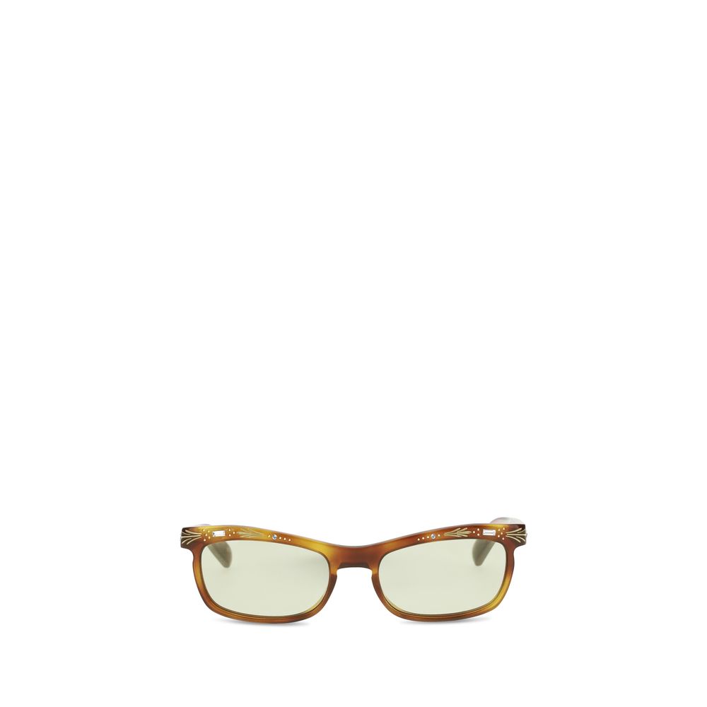 Valentino Garavani Women's Sunglasses – Brown Acetate Frame with Crystal Details