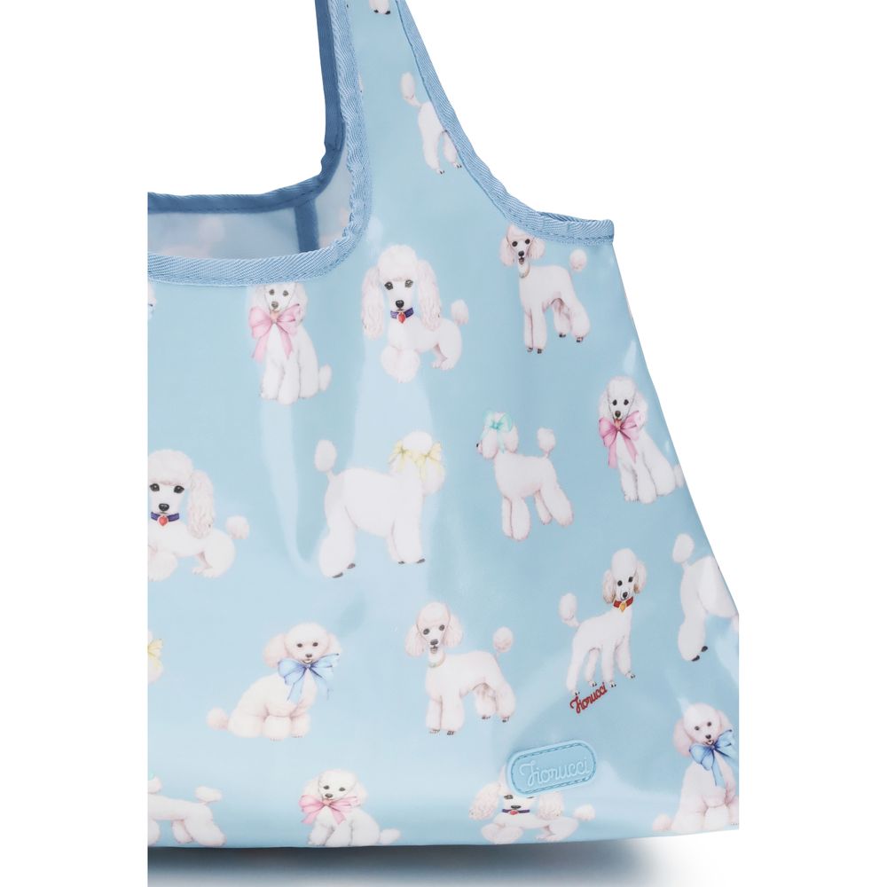 Fiorucci Blue Pvc Handbag - Poodle Hobo Shoulder Bag