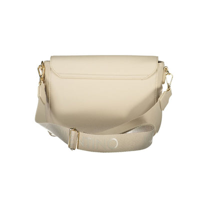 Mario Valentino Beige Leather Handbag with Elegant Design