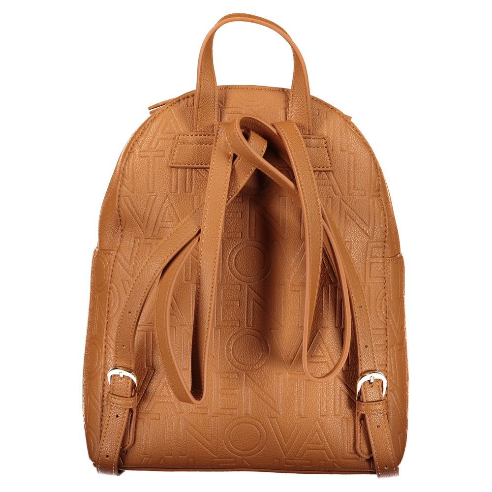 Mario Valentino Brown Leather-Finish Women's Backpack