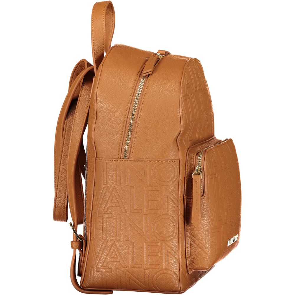 Mario Valentino Brown Leather-Finish Women's Backpack