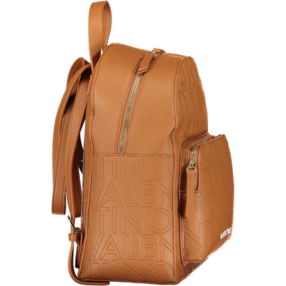 Mario Valentino Brown Leather-Finish Women's Backpack