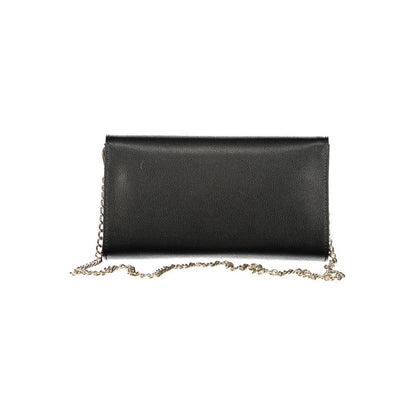 Mario Valentino Black Leather Finish Women's Handbag