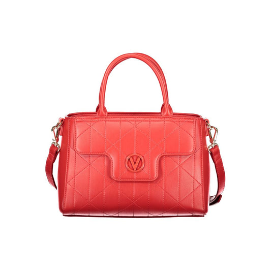Mario Valentino Red Leather Tote Bag with Luxe Appeal