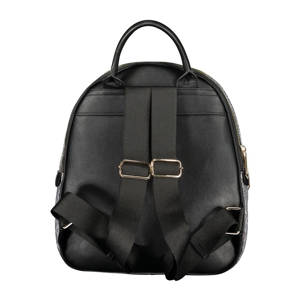 Mario Valentino Black Smooth Leather Women's Backpack