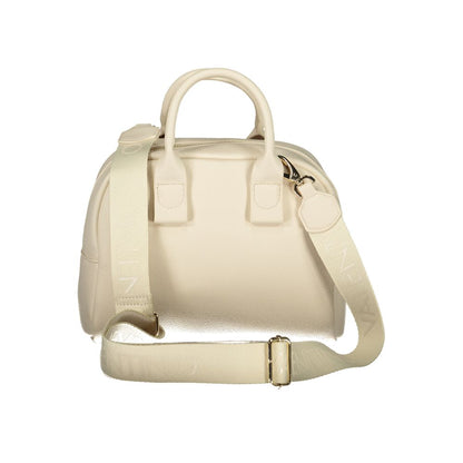 Mario Valentino Beige Leather-Finish Women's Handbag