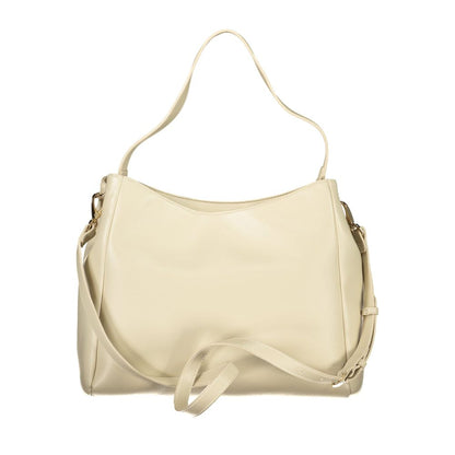 Mario Valentino Beige Leather Finish Handbag