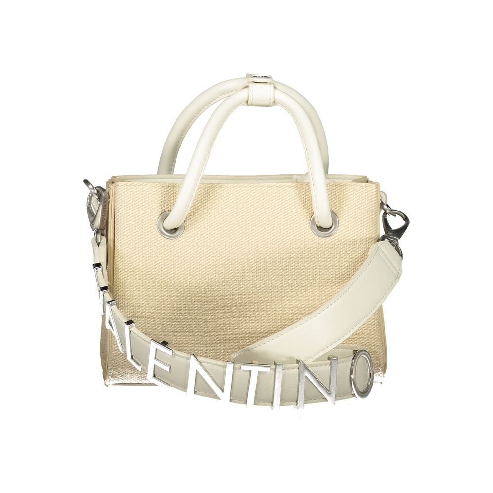 Mario Valentino White Leather-Finish Women's Handbag