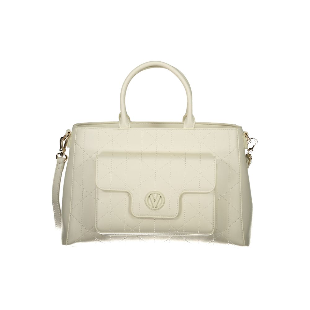 Mario Valentino White Leather-Finish Womens Handbag