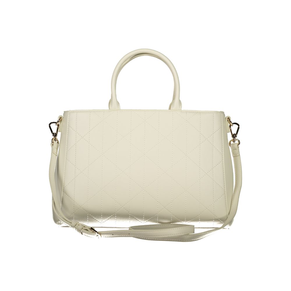 Mario Valentino White Leather-Finish Womens Handbag