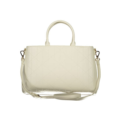 Mario Valentino White Leather-Finish Womens Handbag