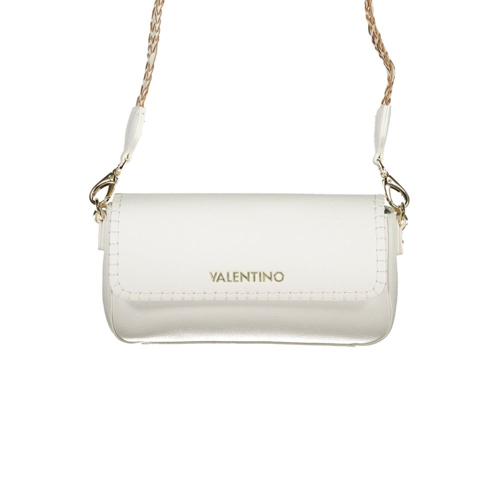 Mario Valentino White Leather-Finish Women's Handbag