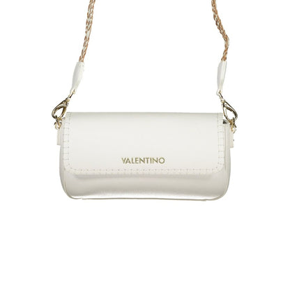 Mario Valentino White Leather-Finish Women's Handbag
