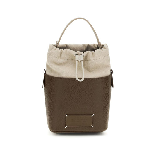 Maison Margiela Brown Calf Leather Bos Taurus Bucket Bag