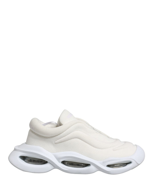 Dolce & Gabbana White Slip-On Wave Low-Top Sneakers
