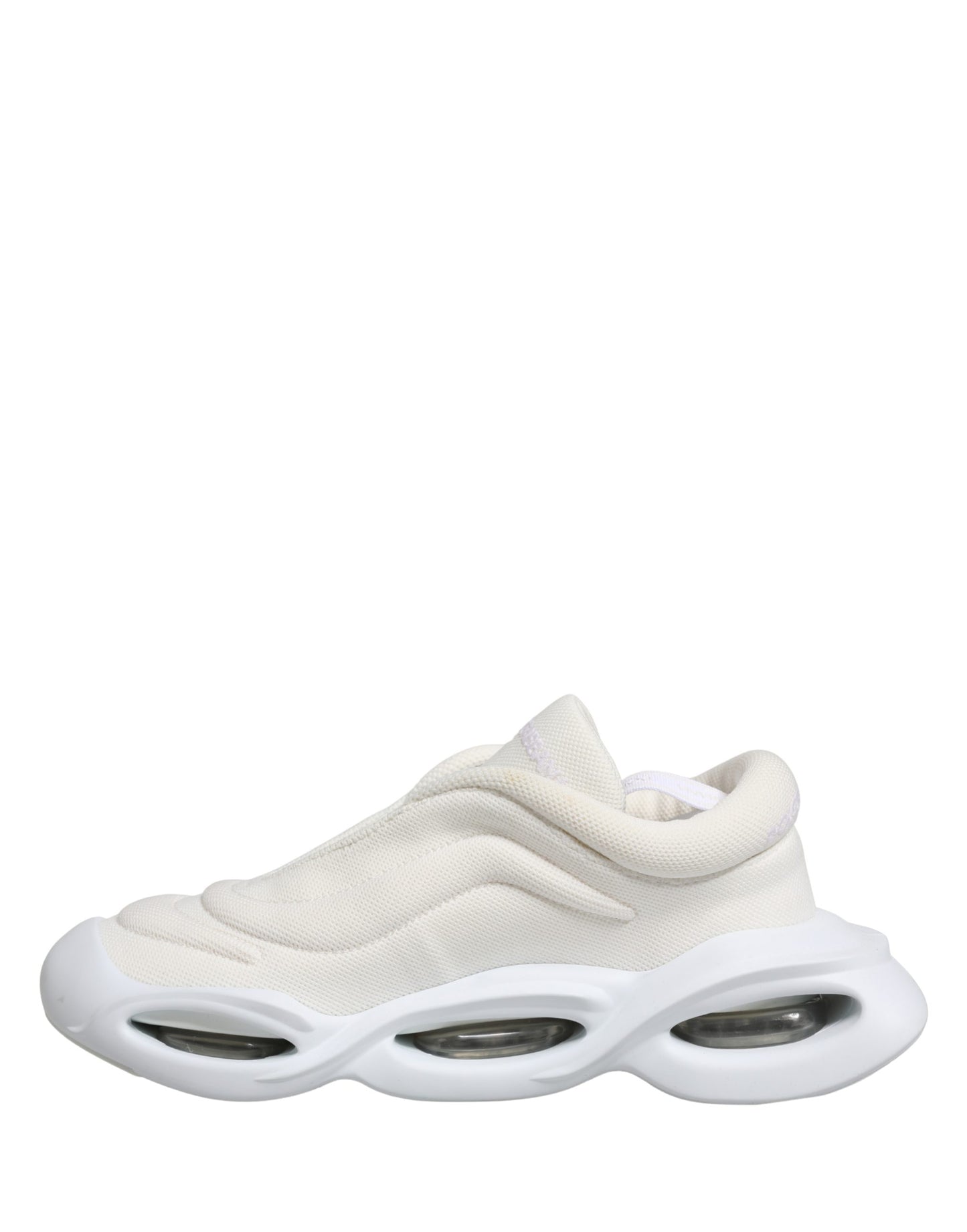 Dolce & Gabbana White Slip-On Wave Low-Top Sneakers