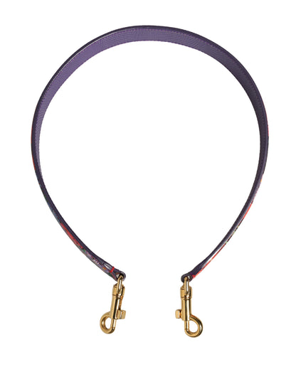 Dolce & Gabbana Multicolor Floral Leather Shoulder Strap