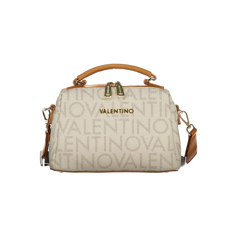 Mario Valentino Beige Recycled Polyethylene Handbag with Adjustable Strap