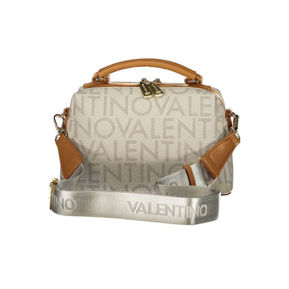 Mario Valentino Beige Recycled Polyethylene Handbag with Adjustable Strap