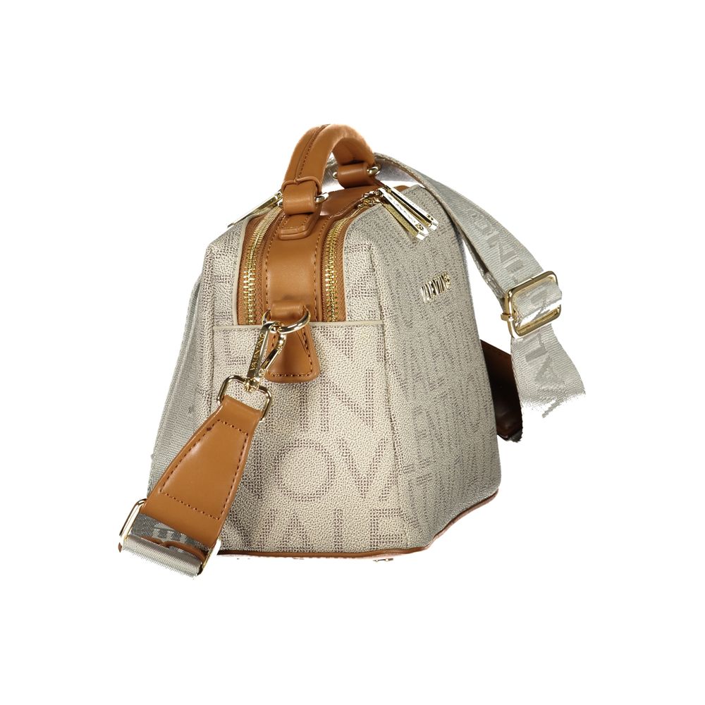 Mario Valentino Beige Recycled Polyethylene Handbag with Adjustable Strap