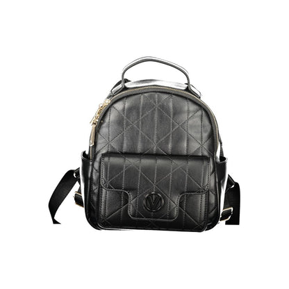 Mario Valentino Black Polyethylene Backpack with Contrast Details