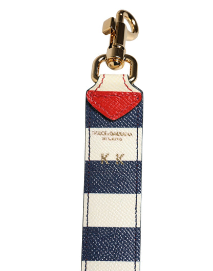 Dolce & Gabbana Multicolor Leather Striped Shoulder Strap