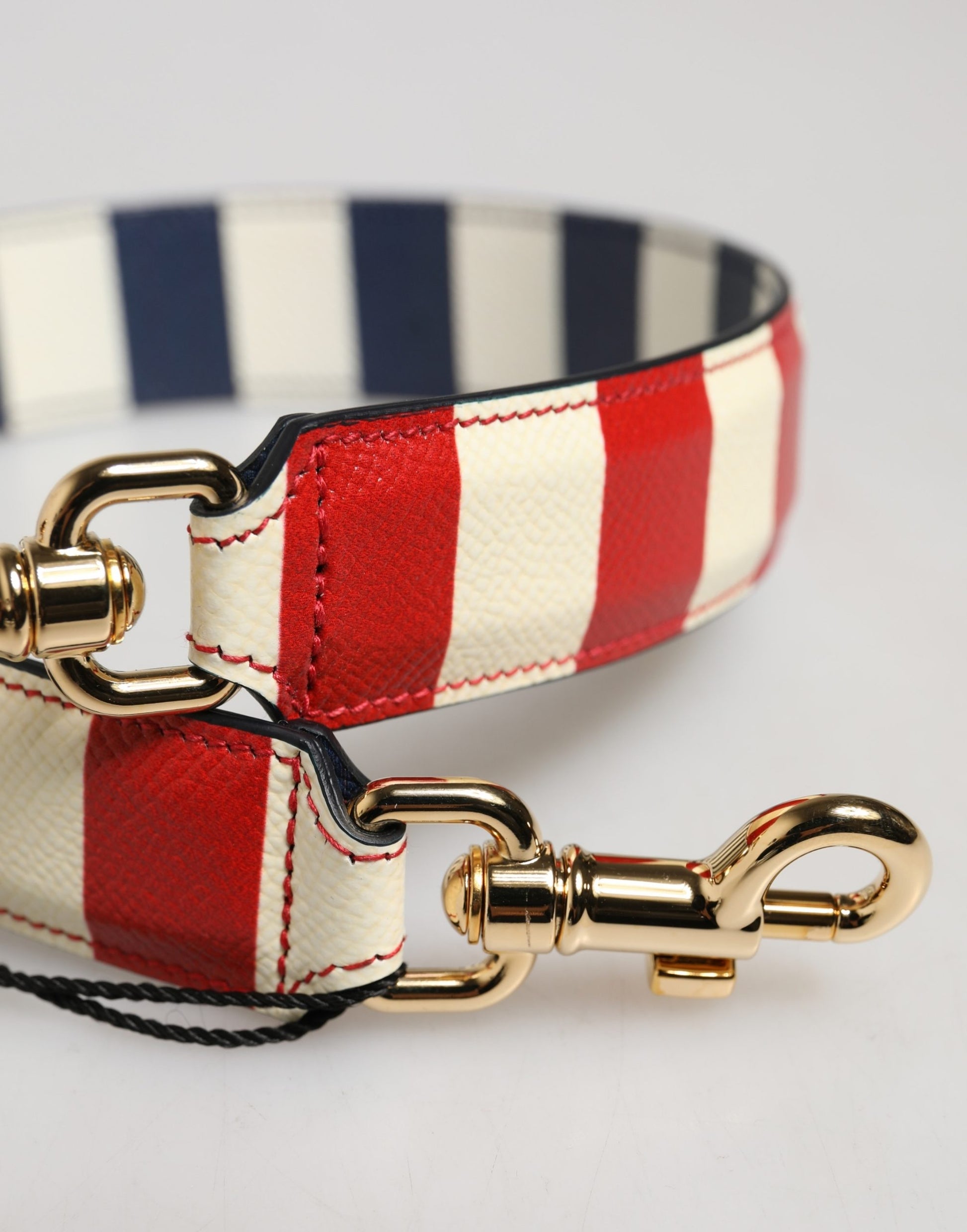 Dolce & Gabbana Multicolor Leather Striped Shoulder Strap