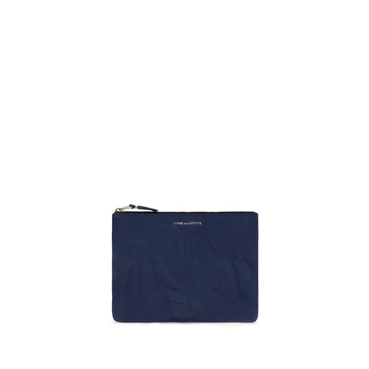 Comme des Garçons Blue Calf Leather Bos Taurus Wallet