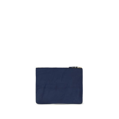 Comme des Garçons Blue Calf Leather Bos Taurus Wallet