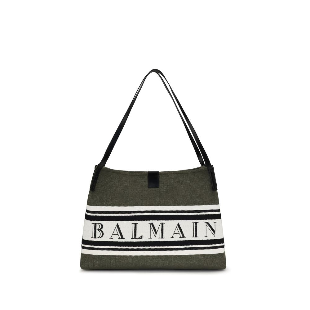Balmain Black Cotton Medium Release Tote