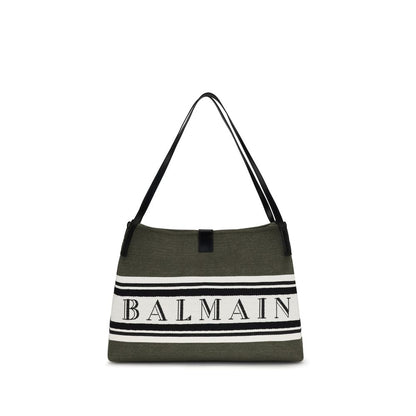 Balmain Black Cotton Medium Release Tote