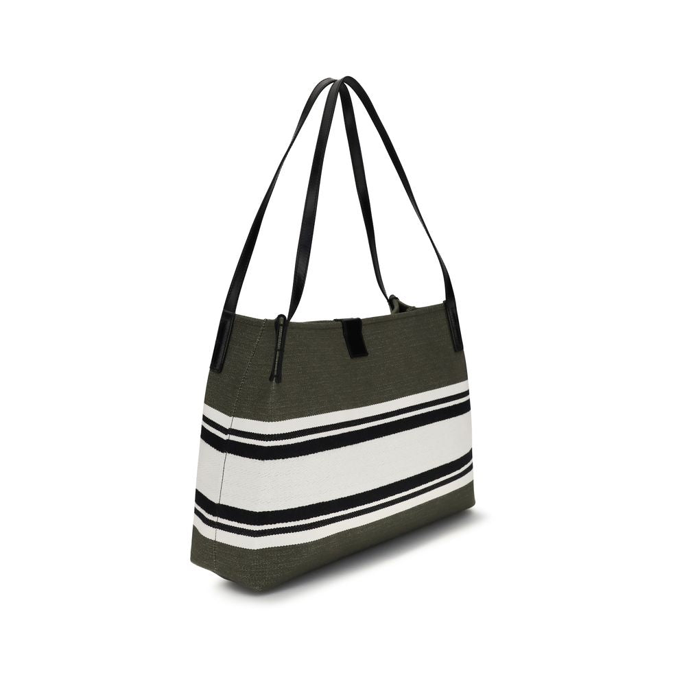 Balmain Black Cotton Medium Release Tote