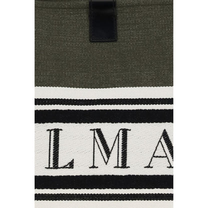 Balmain Black Cotton Medium Release Tote